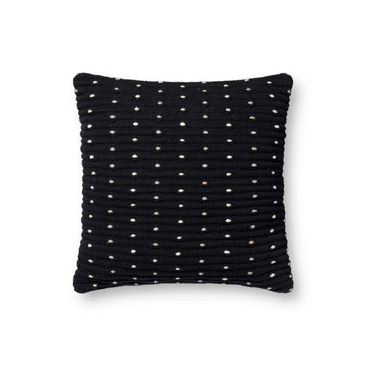 Loloi - PLL0118 Black 18 x 18 Cover w/Poly Pillow - PSETPLL0118BL00PIL1 veiw 1