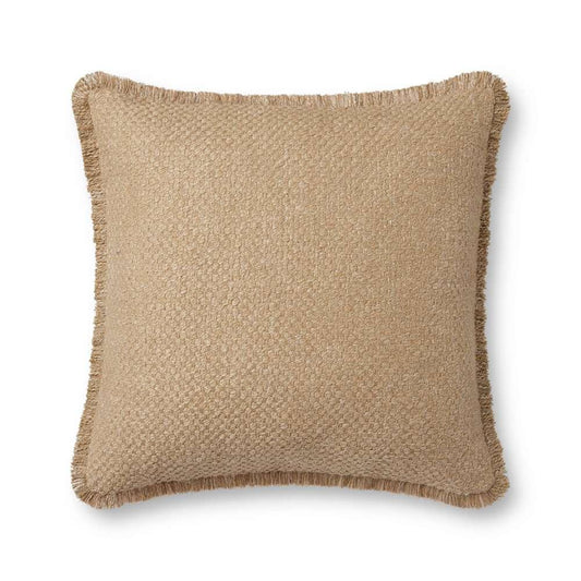 Loloi - PLL0121 Natural 22 x 22 Cover w/Poly Pillow - PSETPLL0121NA00PIL3 veiw 1
