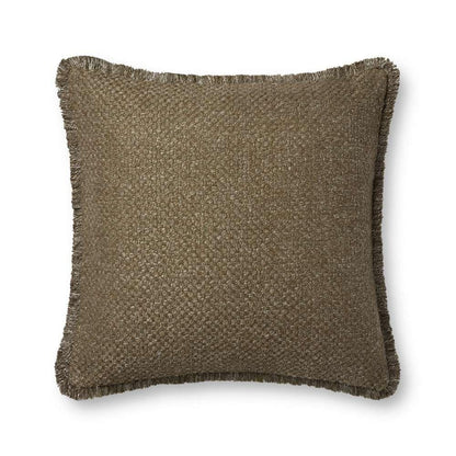Loloi - PLL0121 Olive 22 x 22 Cover w/Down Pillow - DSETPLL0121OL00PIL3 veiw 1