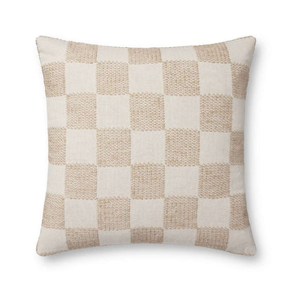 Loloi - PLL0123 Beige 22 x 22 Cover w/Down Pillow - DSETPLL0123BE00PIL3 veiw 1