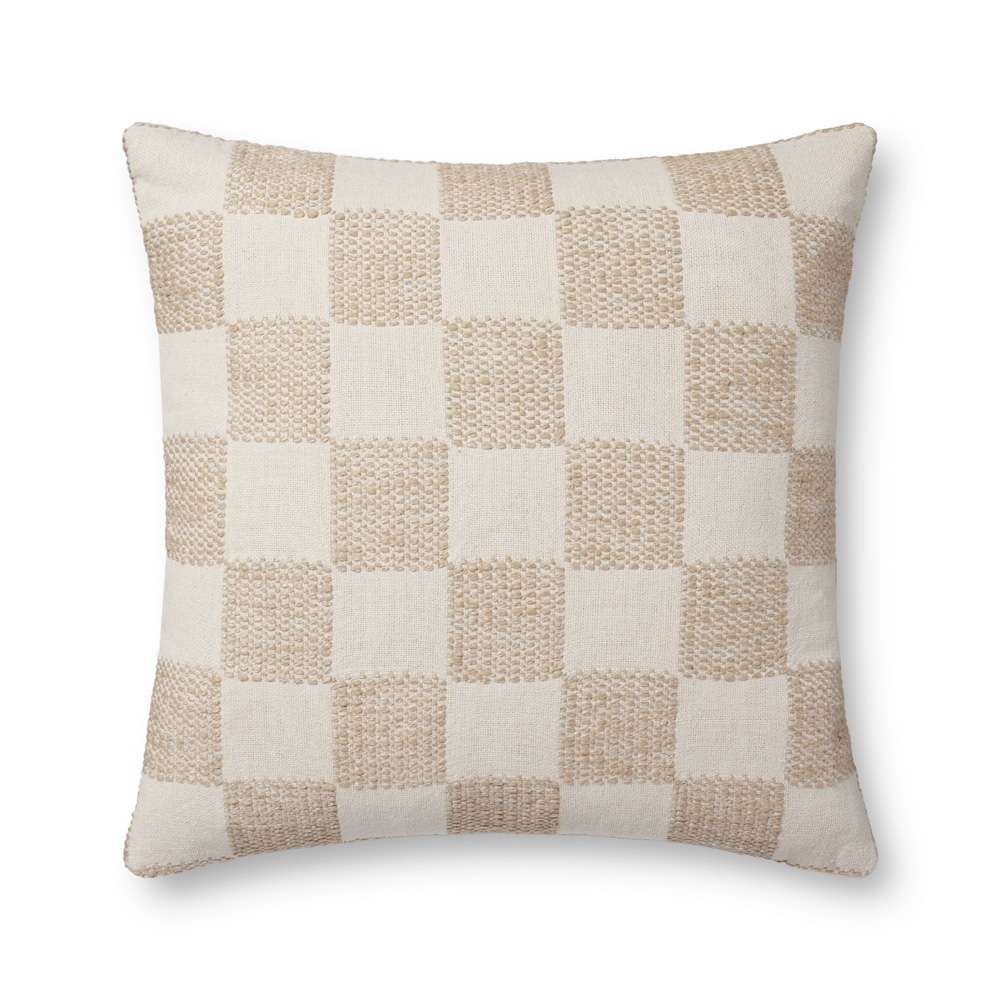Loloi - PLL0123 Beige 22 x 22 Cover w/Poly Pillow - PSETPLL0123BE00PIL3 veiw 1