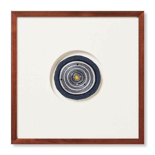 Loloi - Solar Patch Blue / Grey 1-4in X 1-4in Wall Art - AW0262SOLARBBGYA009 veiw 1