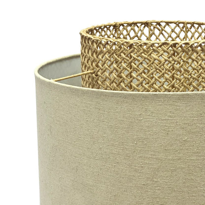 Lux Lighting - Bali - 25" Table Lamp - Natural Rattan Finish - LUX-160-RATTAN view 3