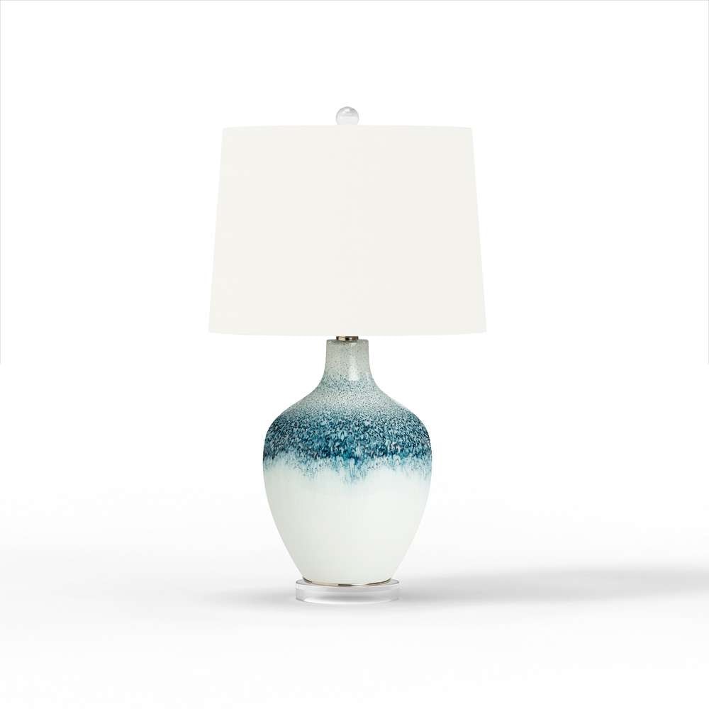 Lux Lighting - Coast 28.5in Blue and White Glass Table Lamp, (Set of 2)   - LUX-110-BLUE/WHITE veiw 1