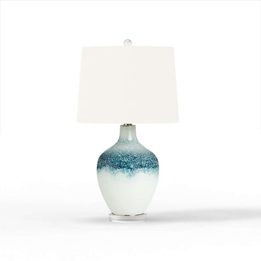 Lux Lighting - Coast 28.5in Blue and White Glass Table Lamp, (Set of 2)   - LUX-110-BLUE/WHITE veiw 1