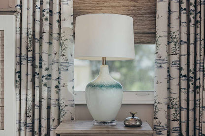 Lux Lighting - Coast 28.5in Blue and White Glass Table Lamp, (Set of 2)   - LUX-110-BLUE/WHITE veiw 6