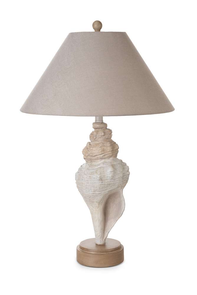 Lux Lighting - Conch 30in Seashell Coastal Table Lamp, (Set of 2) - LUX-6046-NAT veiw 6