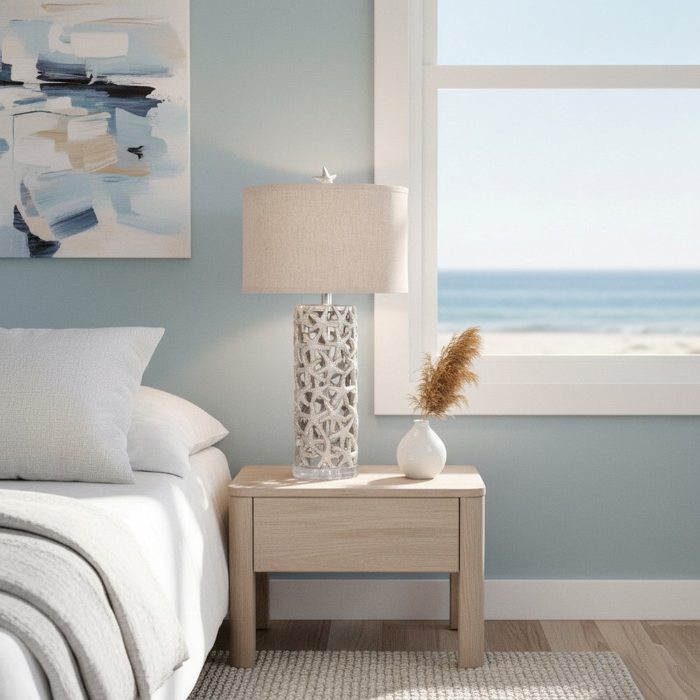 Lux Lighting - Darla 30in Poly Star Table Lamp -Beige, (Set of 2) - LUX-1736-BEIGE view 4