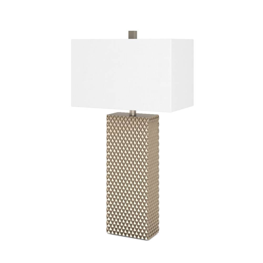 Lux Lighting - Elanor 29in Diamond Gold Polyresin Table Lamp, (Set of 2) - LUX-2047-GOLD veiw 3