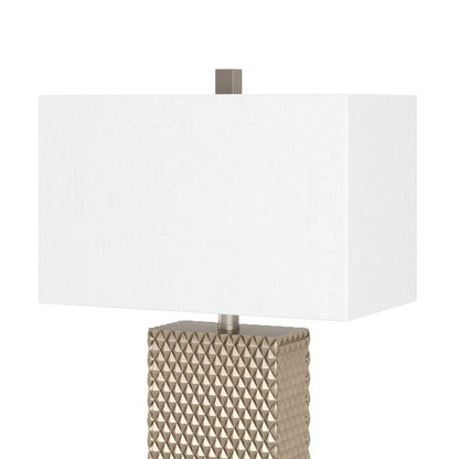 Lux Lighting - Elanor 29in Diamond Gold Polyresin Table Lamp, (Set of 2) - LUX-2047-GOLD veiw 4