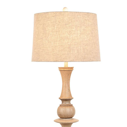 Lux Lighting - Emma 63in Polyresin Distressed Beige Floor Lamp, 1 pack - LUX-FL-C01-BEIGE_CLOSEOUT veiw 4
