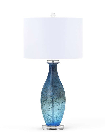 Lux Lighting - Everly 30” Blue tone Art Glass w/Crystal Base, (Set of 2) - LUX-041505-BLUE veiw 1