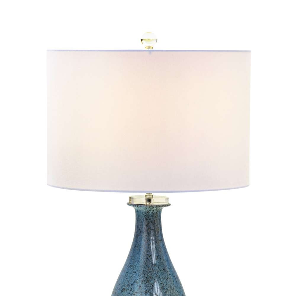 Lux Lighting - Everly 30” Blue tone Art Glass w/Crystal Base, (Set of 2) - LUX-041505-BLUE veiw 6