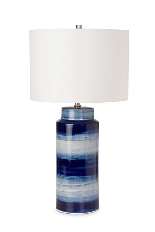 Lux Lighting - Felicity 30in Navy Ceramic Table Lamp, (Set of 2) - LUX-099-NAVY veiw 1
