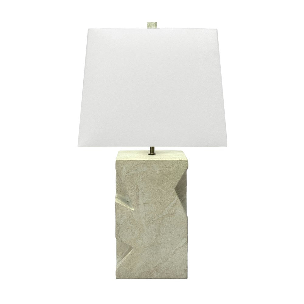 Lux Lighting - Geo - 27" Table Lamp - Sandstone Finish - LUX-156-SANDSTONE view 1