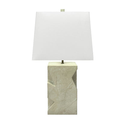 Lux Lighting - Geo - 27" Table Lamp - Sandstone Finish - LUX-156-SANDSTONE view 1