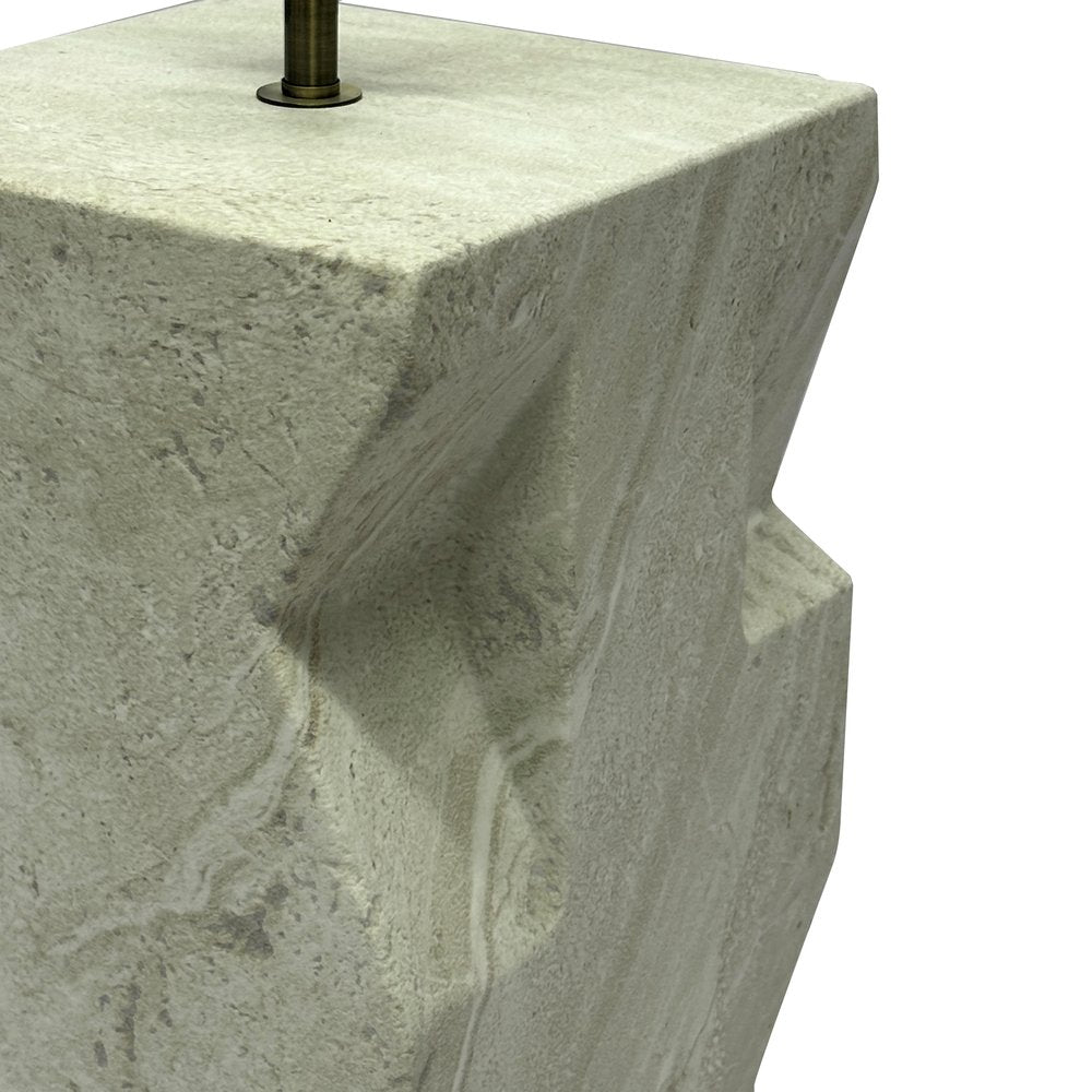 Lux Lighting - Geo - 27" Table Lamp - Sandstone Finish - LUX-156-SANDSTONE view 5