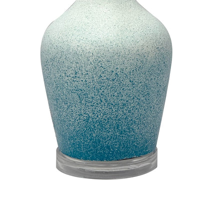 Lux Lighting - Mist - 25" Glass Table Lamp - Blue Finish (Set of 2) - LUX-122-BLUE view 2
