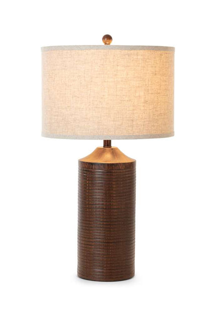 Lux Lighting - Parker 31in Brown Polyresin with USB, (Set of 2) - LUX-1590-BROWN-USB_CLOSEOUT veiw 1