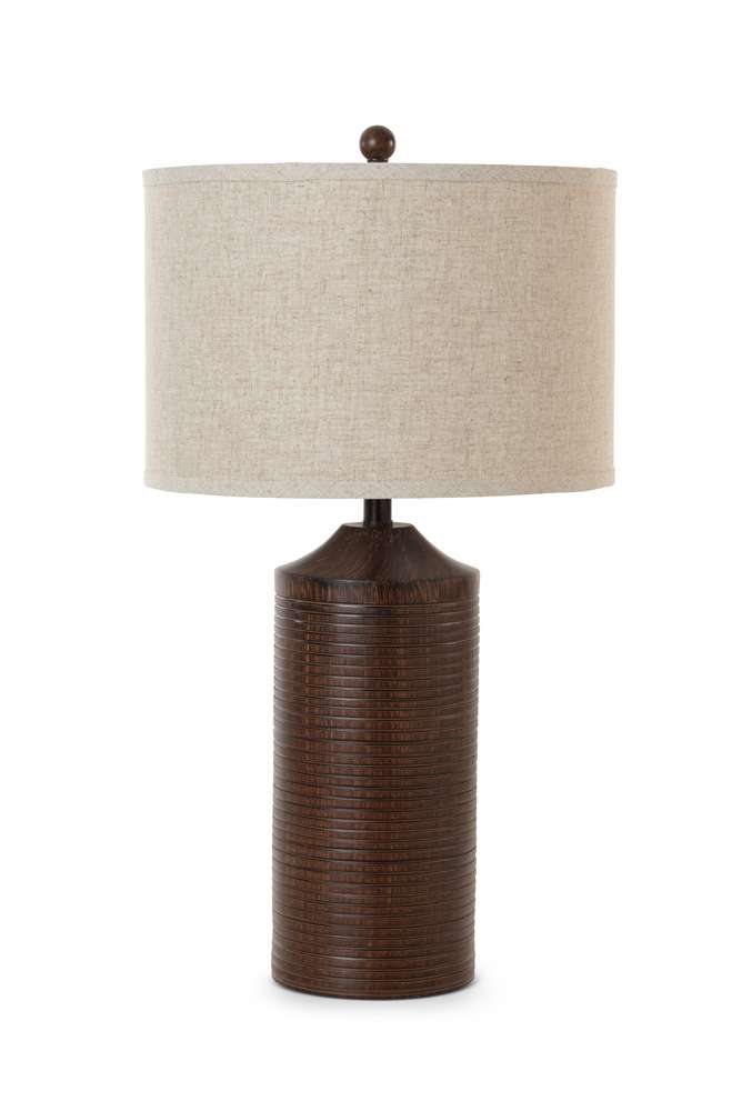 Lux Lighting - Parker 31in Brown Polyresin with USB, (Set of 2) - LUX-1590-BROWN-USB_CLOSEOUT veiw 2