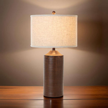 Lux Lighting - Parker 31in Brown Polyresin with USB, (Set of 2) - LUX-1590-BROWN-USB_CLOSEOUT veiw 6