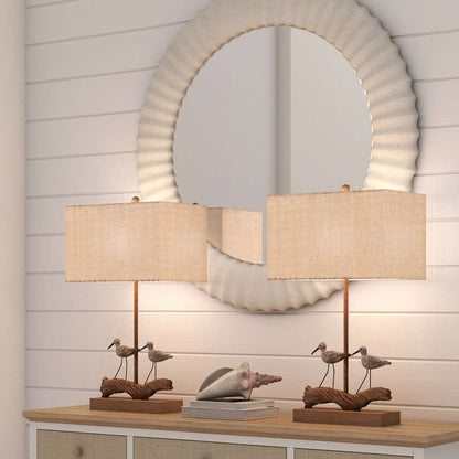 Lux Lighting - Piper 28in Coastal table Lamp, (Set of 2) - LUX-P510-NAT veiw 1