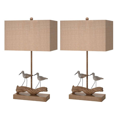 Lux Lighting - Piper 28in Coastal table Lamp, (Set of 2) - LUX-P510-NAT veiw 3
