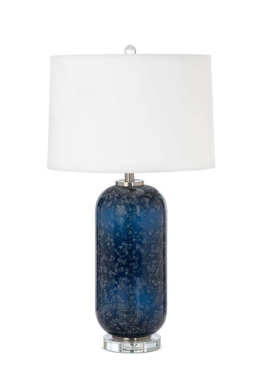 Lux Lighting - Tootsie 30in Blue Glass Table Lamp w/ Crystal Base, (Set of 2) - LUX-732-BLUE veiw 1
