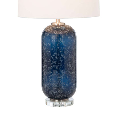 Lux Lighting - Tootsie 30in Blue Glass Table Lamp w/ Crystal Base, (Set of 2) - LUX-732-BLUE veiw 7