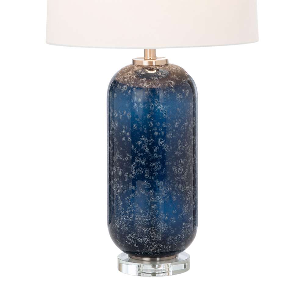 Lux Lighting - Tootsie 30in Blue Glass Table Lamp w/ Crystal Base, (Set of 2) - LUX-732-BLUE veiw 8