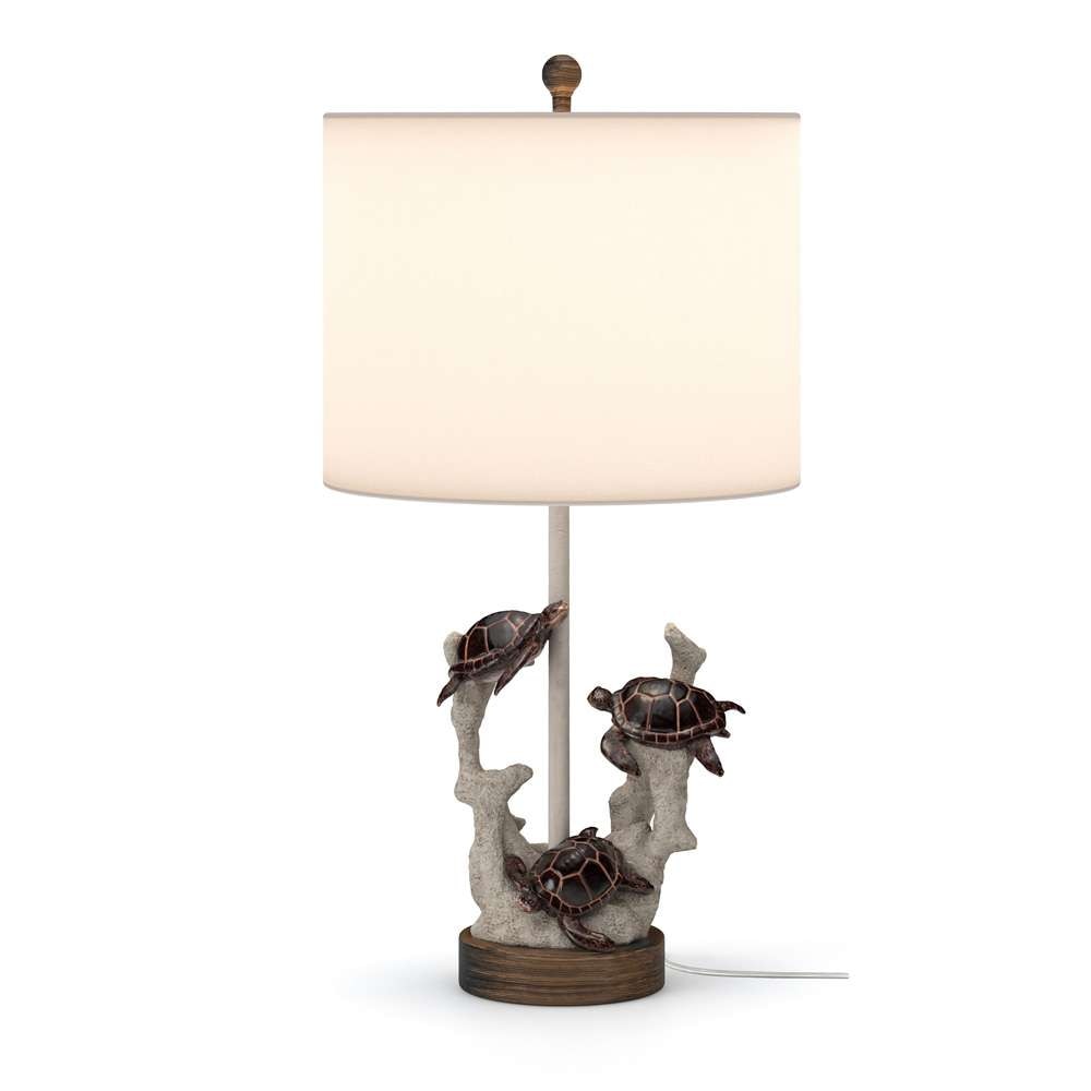 Lux Lighting - Turtles 27in  Coral Polyresin, (Set of 2) - LUX-2030-NAT veiw 2