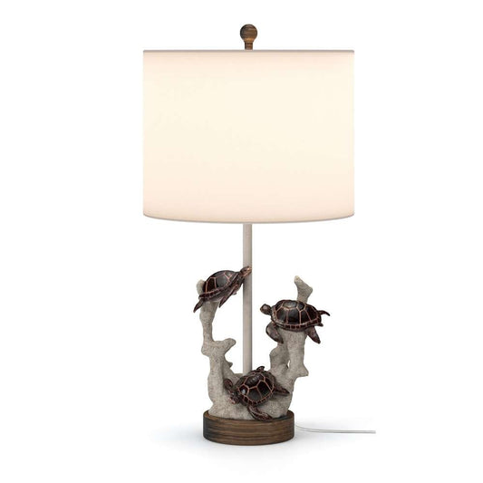 Lux Lighting - Turtles 27in  Coral Polyresin, (Set of 2) - LUX-2030-NAT veiw 2