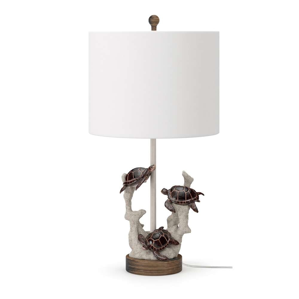 Lux Lighting - Turtles 27in  Coral Polyresin, (Set of 2) - LUX-2030-NAT veiw 3