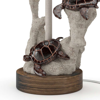 Lux Lighting - Turtles 27in  Coral Polyresin, (Set of 2) - LUX-2030-NAT veiw 5