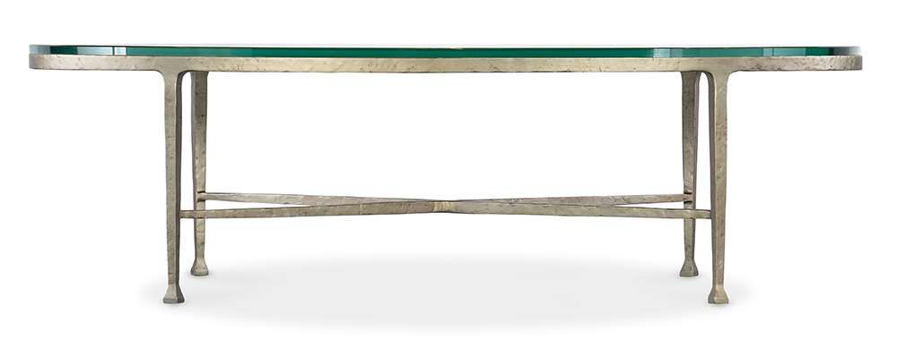 M Furnishings - Cora Glass Top Oval Coffee Table - M14-80211-95 veiw 2
