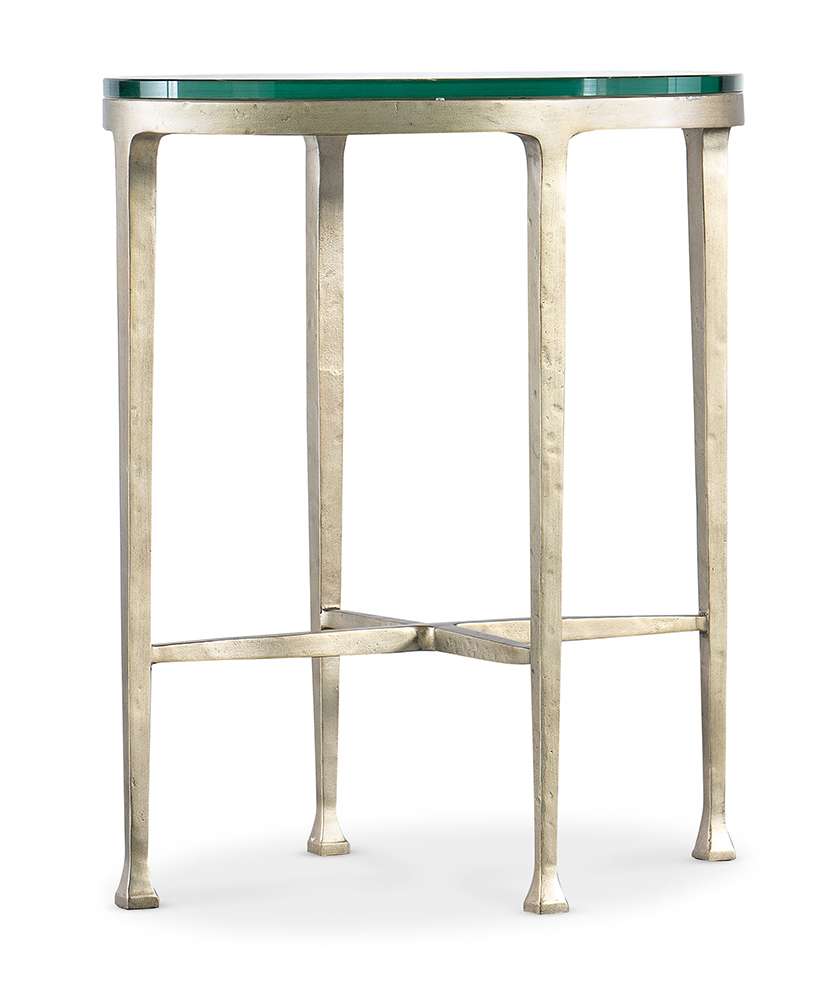M Furnishings - Cora Glass Top Oval Drink Table - M14-80117-95 veiw 1