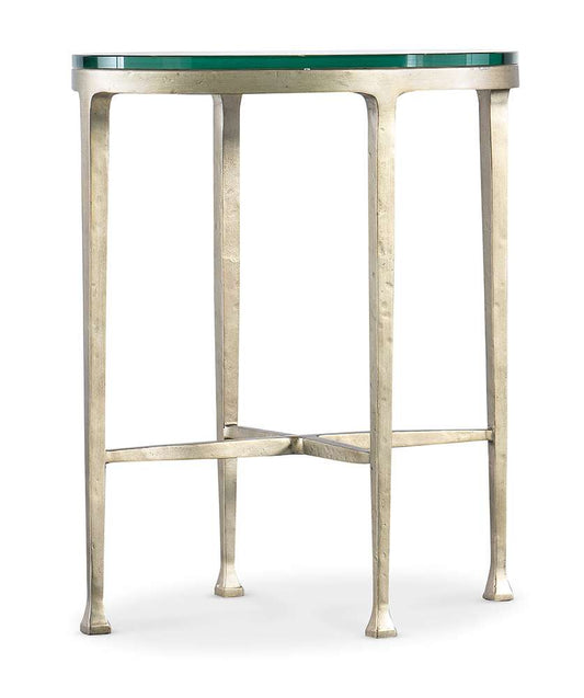 M Furnishings - Cora Glass Top Oval Drink Table - M14-80117-95 veiw 1