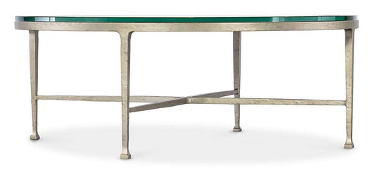 M Furnishings - Cora Glass Top Round Coffee Table - M14-80111-95 veiw 1