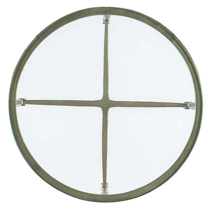 M Furnishings - Cora Glass Top Round Side Table - M14-80113-95 veiw 3