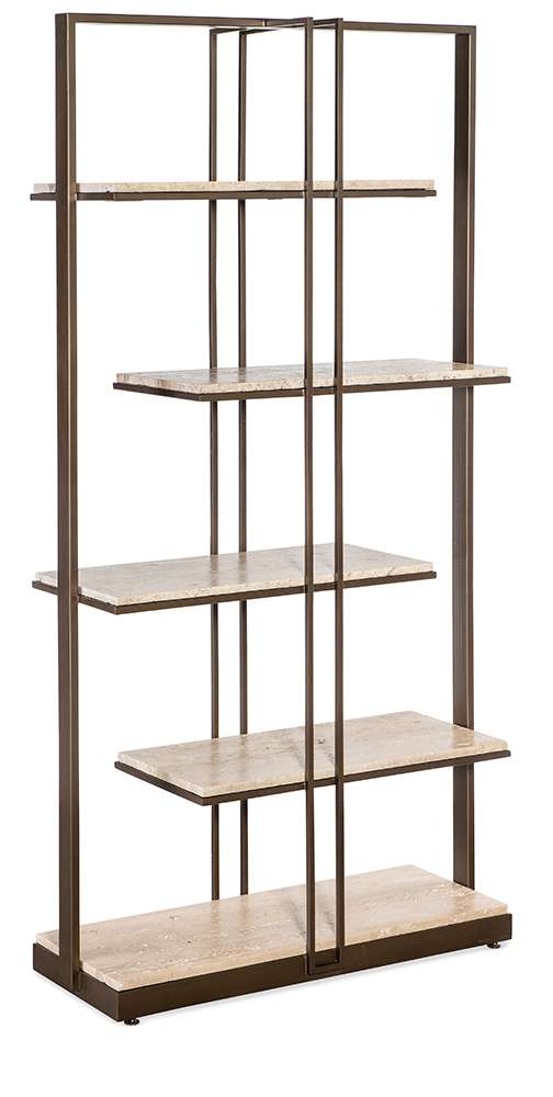 M Furnishings - Granger Stone & Metal Etagere - M24-50350-00 veiw 2