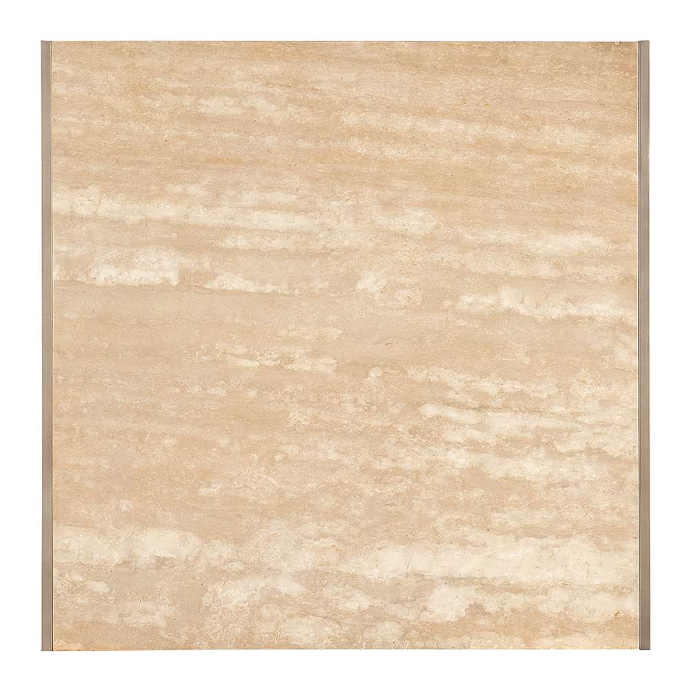 M Furnishings - Hammon Travertine/Metal Square Coffee Table - M11-80110-00 veiw 3