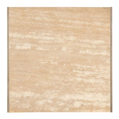 M Furnishings - Hammon Travertine/Metal Square Coffee Table - M11-80110-00 veiw 3