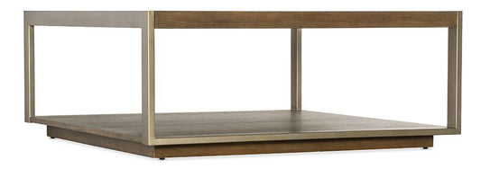M Furnishings - Hammon Wood/Metal Square Coffee Table - M11-80110-89 veiw 1