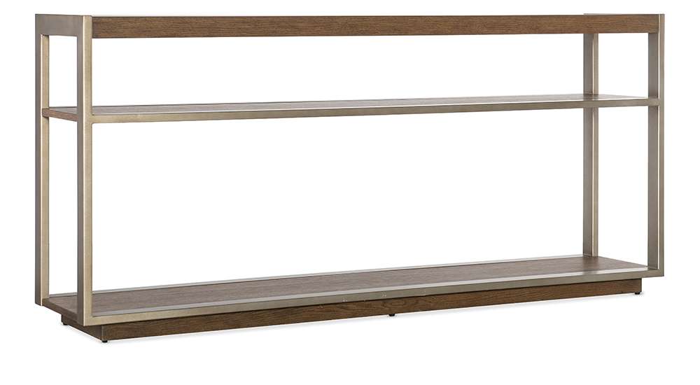 M Furnishings - Hammon Wood/Metal Square Console Table - M11-80151-89 veiw 1