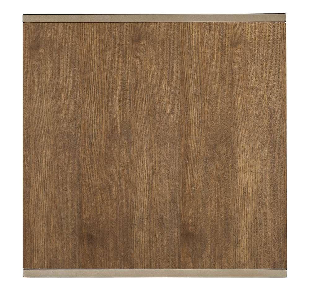 M Furnishings - Hammon Wood/Metal Square Side Table - M11-80113-89 veiw 3
