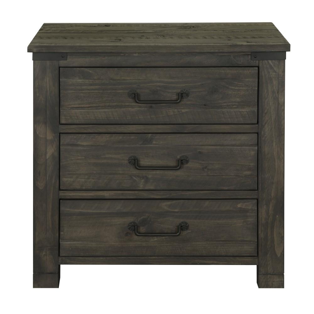 Magnussen - Abington 3 Drawer Nightstand in Weathered Charcoal - B3804-01 veiw 1
