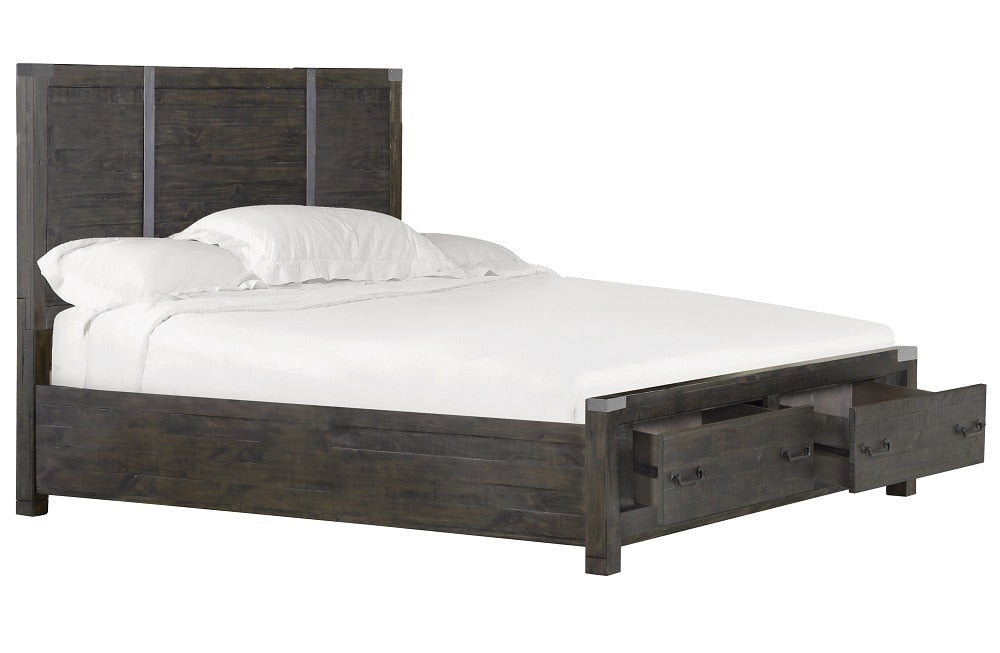Magnussen - Abington Cal. King Panel Bed with Storage in Weathered Charcoal - B3804-75 veiw 3
