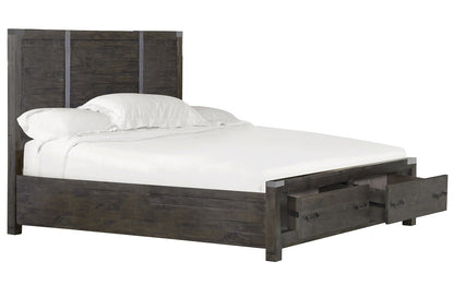 Magnussen - Abington Cal. King Panel Bed with Storage in Weathered Charcoal - B3804-75 veiw 3