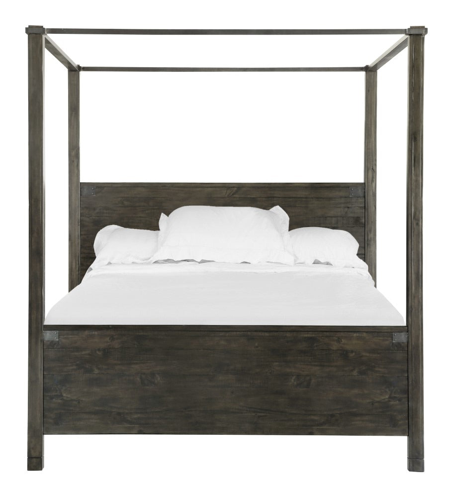 Magnussen - Abington Queen Poster Bed in Weathered Charcoal - B3804-56 veiw 2