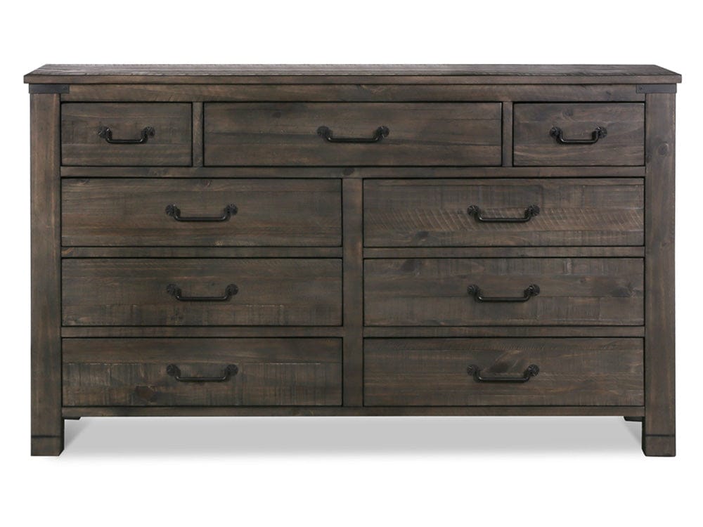 Magnussen - Abington Weathered Charcoal Drawer Dresser With Portrait Mirror - B3804-2042 view 4